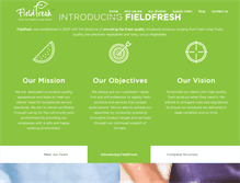 Tablet Screenshot of fieldfresh.co.za